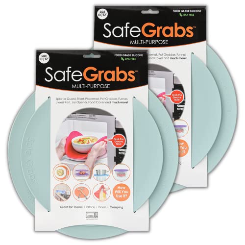 Safe Grabs: Silicone Microwave & Kitchen Mats | As Seen on Shark Tank | Mixed Color Sets