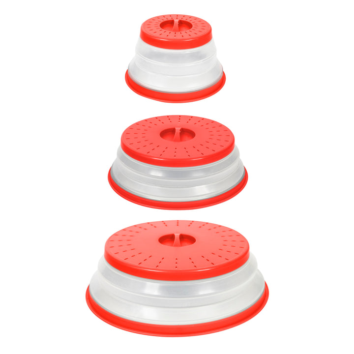 Collapsible Microwave Food Cover - Set of 3