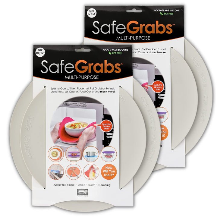 Safe Grabs: Silicone Microwave & Kitchen Mats | As Seen on Shark Tank | Mixed Color Sets