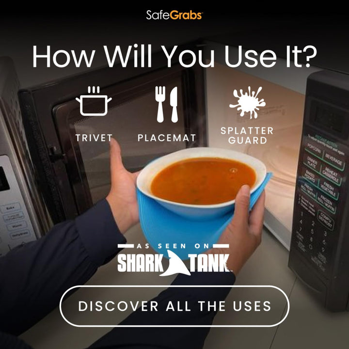 Safe Grabs: Silicone Microwave & Kitchen Mats | As Seen on Shark Tank