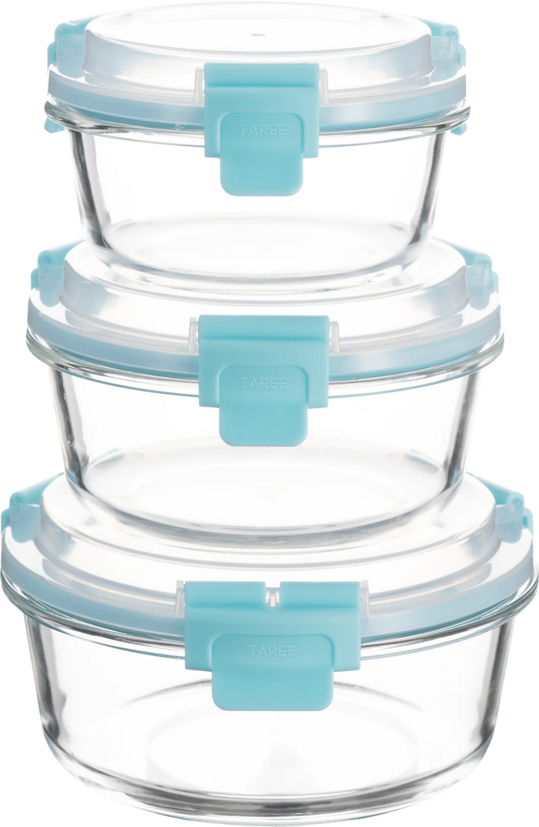 TAREE™ HI-TOP Lids With Pro Grade Removable Lockdown Levers (Round 3 container set)