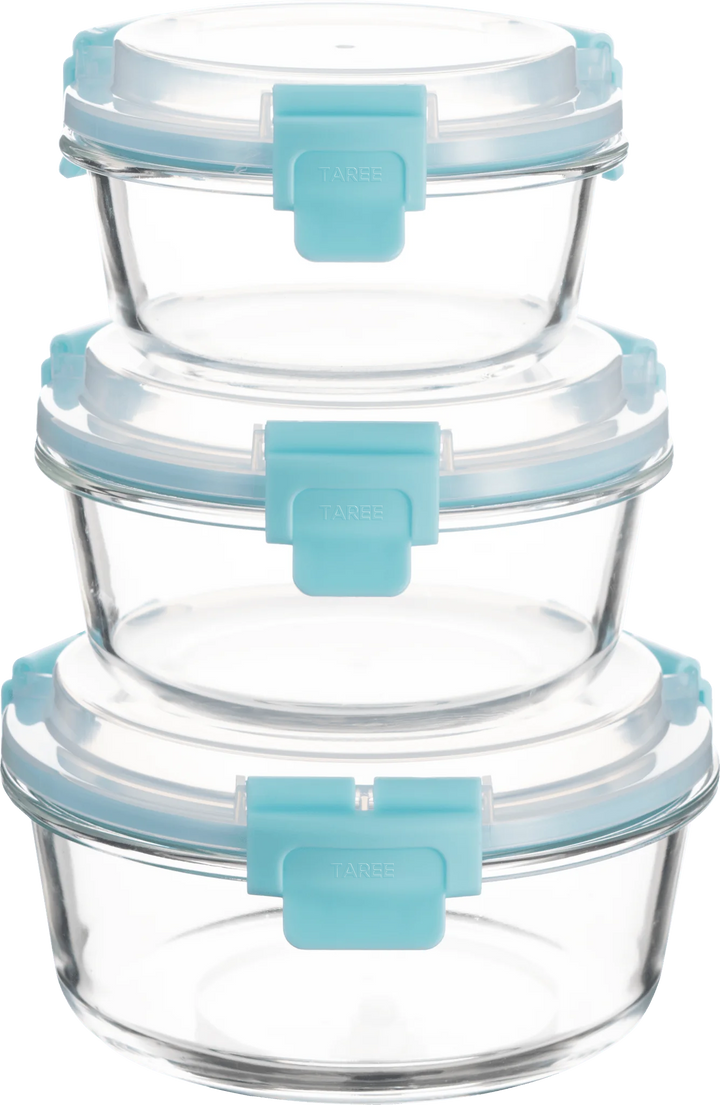 TAREE™ HI-TOP Lids With Pro Grade Removable Lockdown Levers (Round 3 container set)