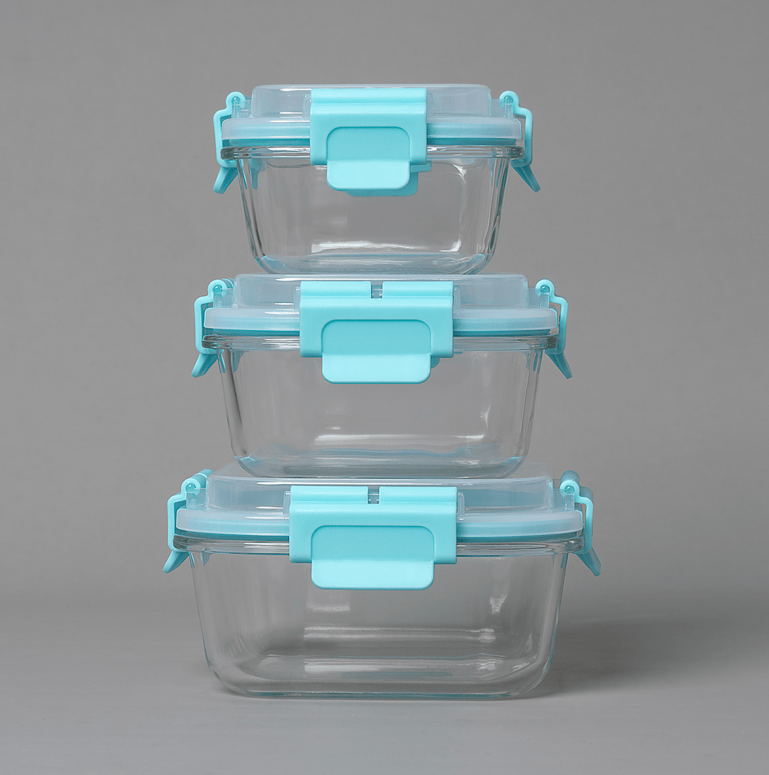 HI-TOP Lids With Pro Grade Removable Lockdown Levers (Square 3 container set)