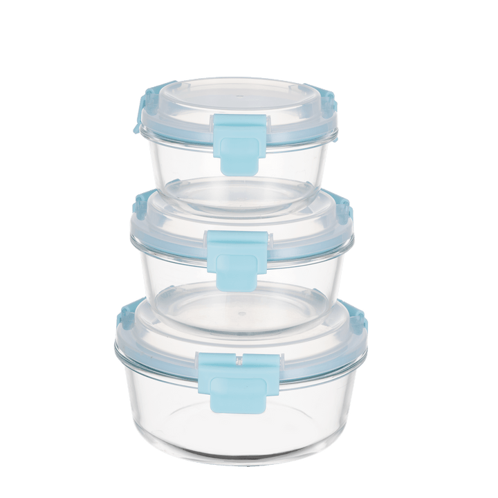 TAREE™ HI-TOP Lids With Pro Grade Removable Lockdown Levers (Round 3 container set)