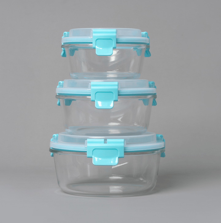 TAREE™ HI-TOP Lids With Pro Grade Removable Lockdown Levers (Round 3 container set)