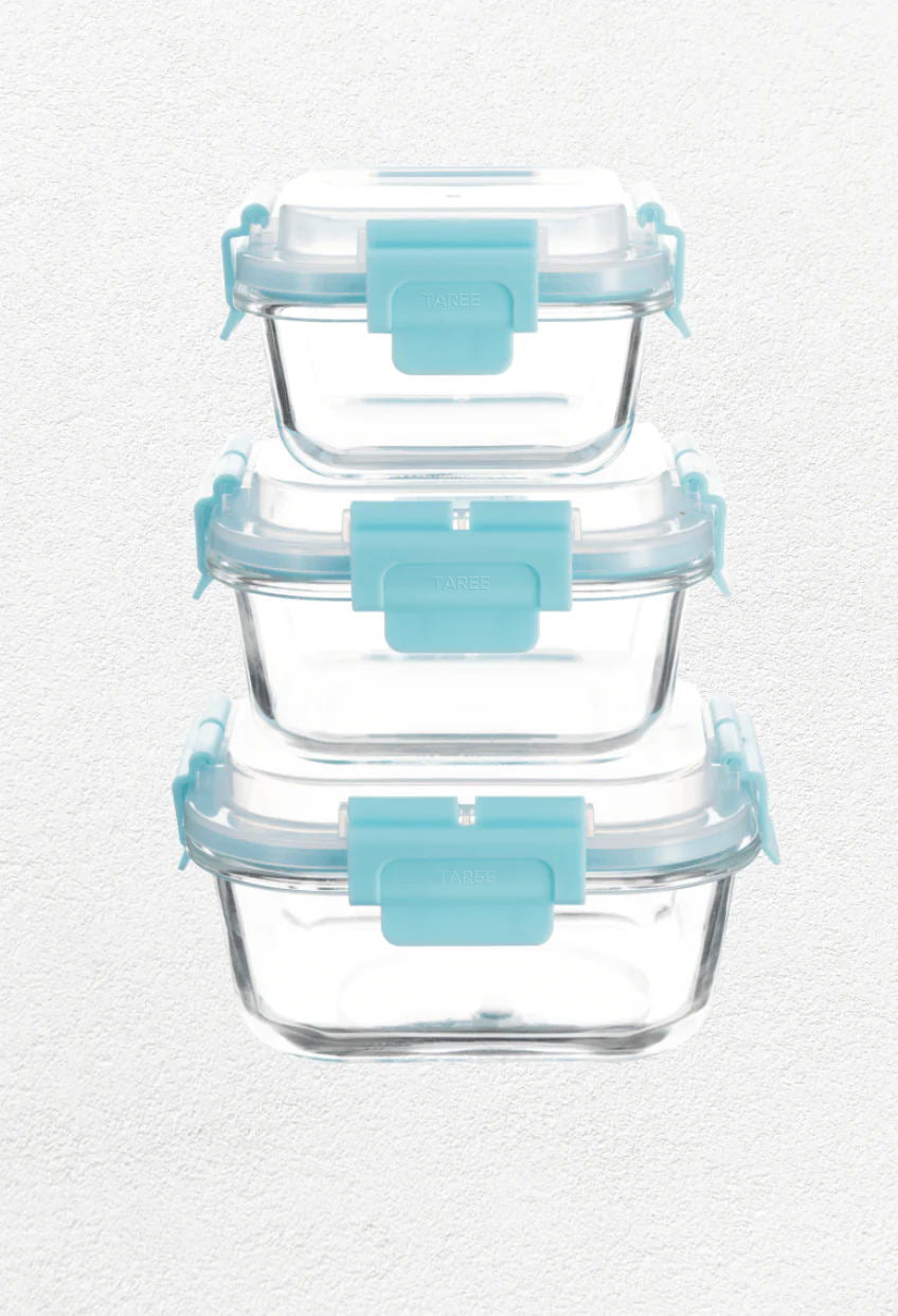 HI-TOP Lids With Pro Grade Removable Lockdown Levers (Square 3 container set)