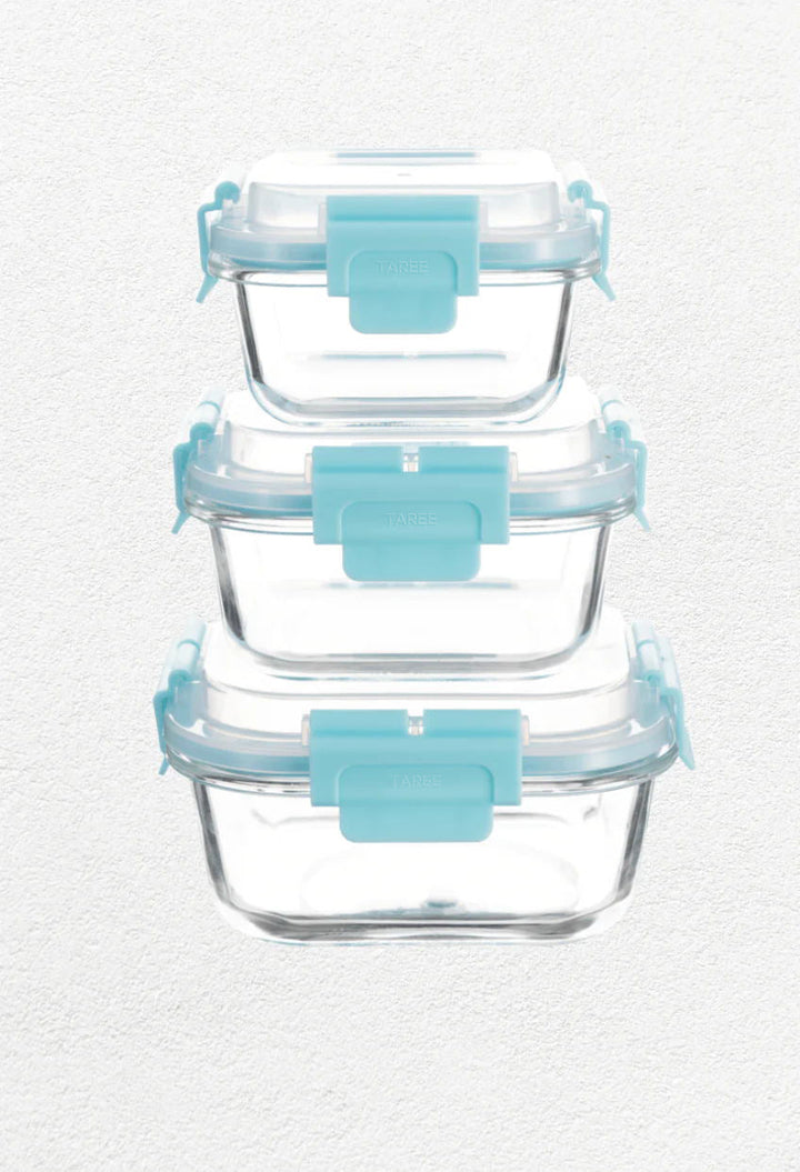 HI-TOP Lids With Pro Grade Removable Lockdown Levers (Square 3 container set)