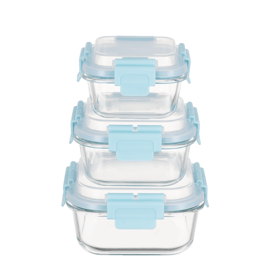 HI-TOP Lids With Pro Grade Removable Lockdown Levers (Square 3 container set)